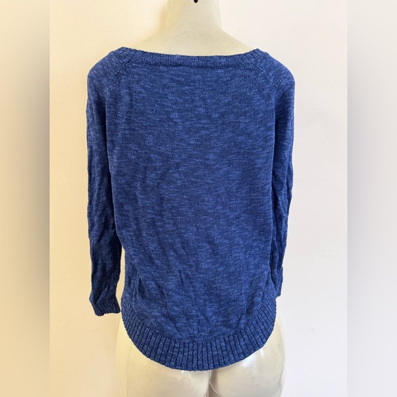 Red Camel Blue Sweater with Smart Fox Glasses Graphic Size Small GUC - Picture 4 of 6